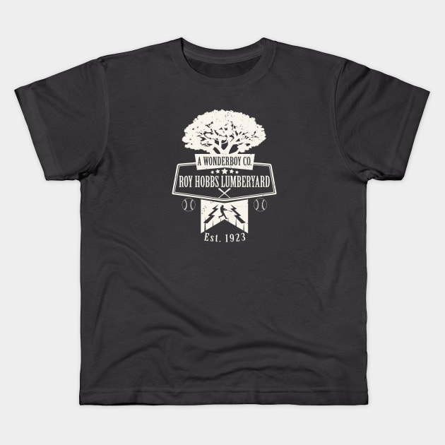 Roy Hobbs Lumberyard Kids T-Shirt by Alema Art